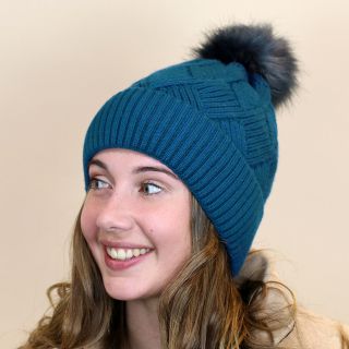 Thermal lined bobble hat - assorted colours