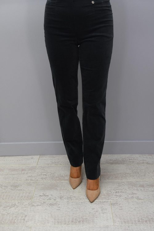 Robell Marie regular length velvet trousers - assorted colours