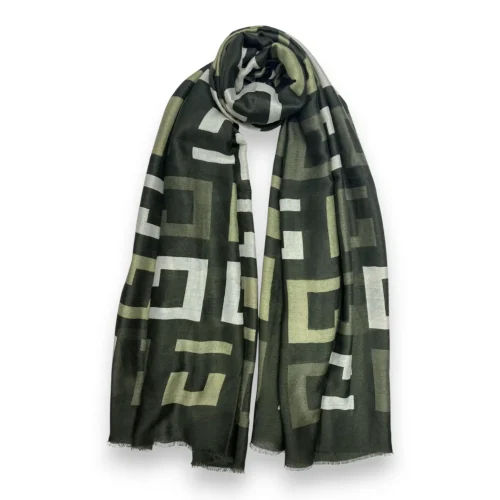Geometric print scarf - various colours